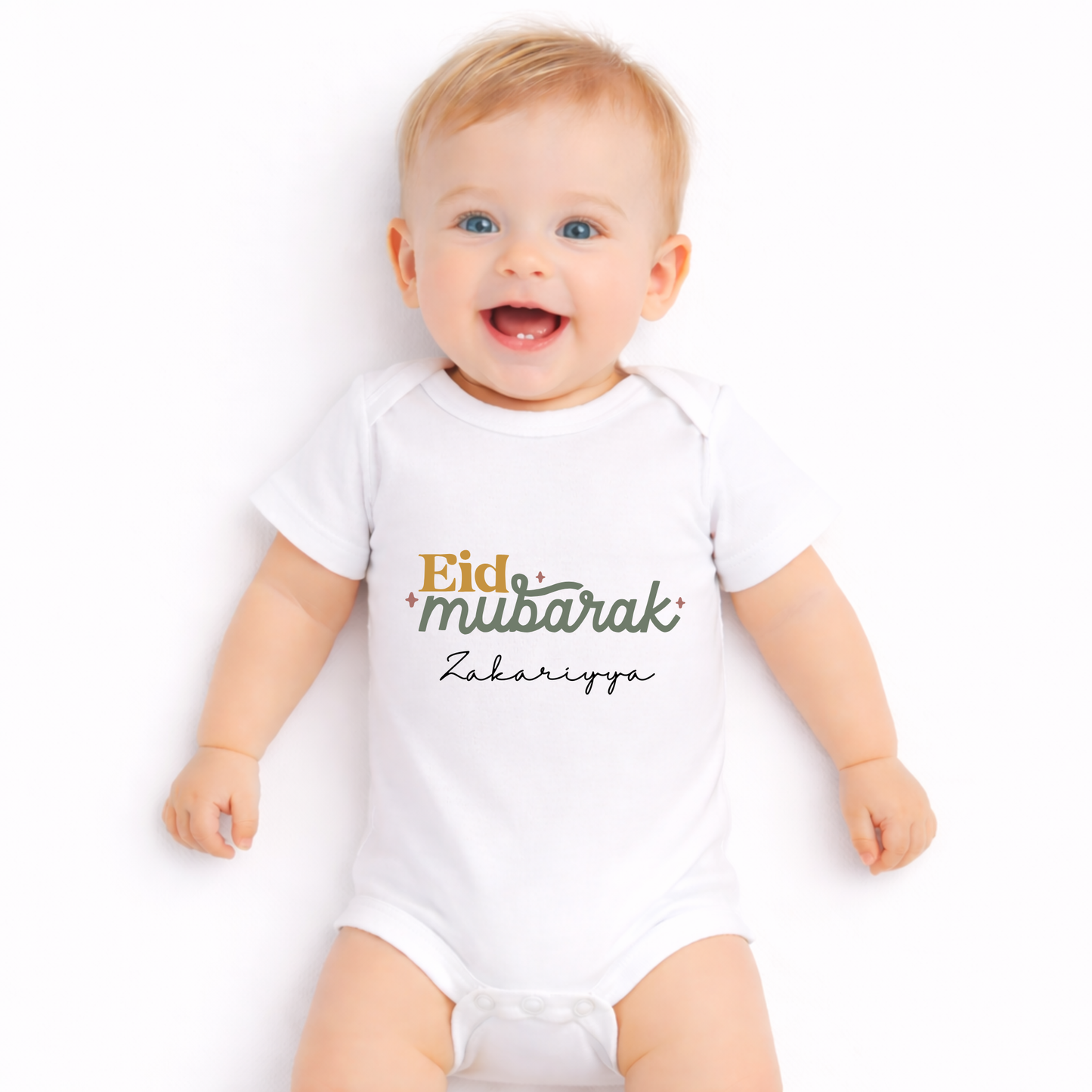 Personalised Baby Bodysuit - Eid Whirl