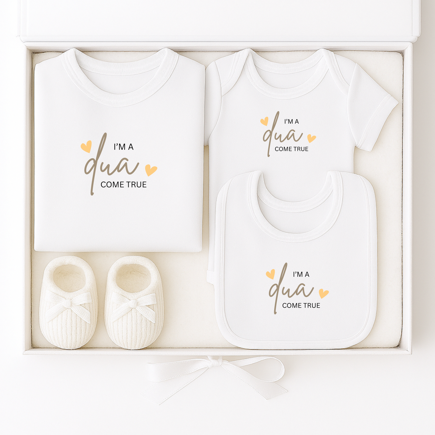 Personalised Baby Neutral 4 Piece Gift Set - Dua Come True