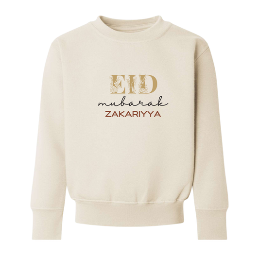 Personalised Eid Baby & Kids Sweatshirt – Eid Bloom