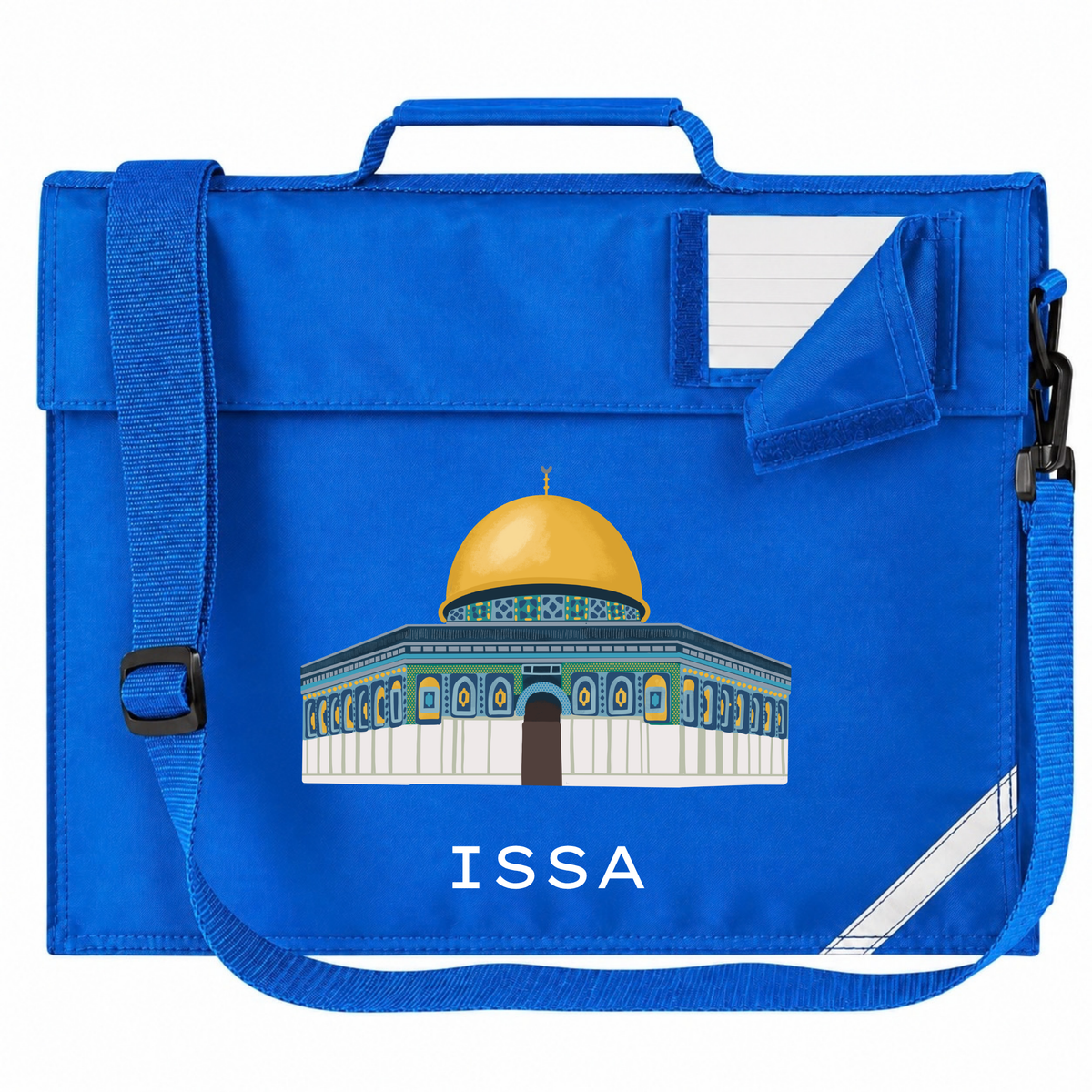 Personalised Madressah Book Bag with Strap - Dome of the Rock