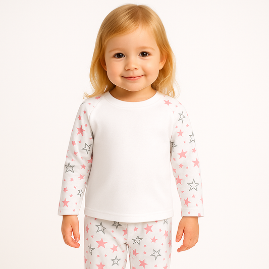 Personalised Baby & Kids Pyjamas - Star Print