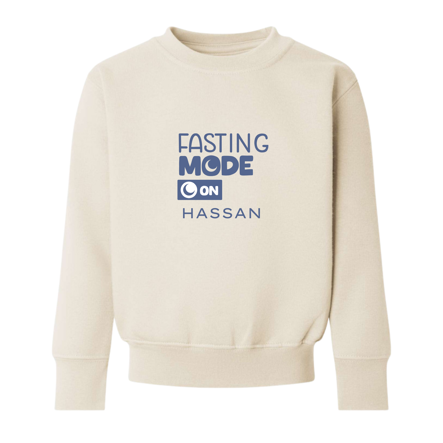 Personalised Ramadan Baby & Kids Sweatshirt – Fasting Mode On