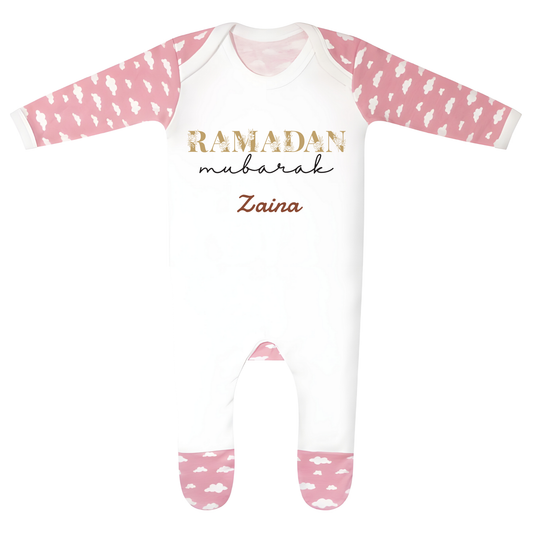Classic Baby Cloud Sleepsuit - Ramadan Bloom