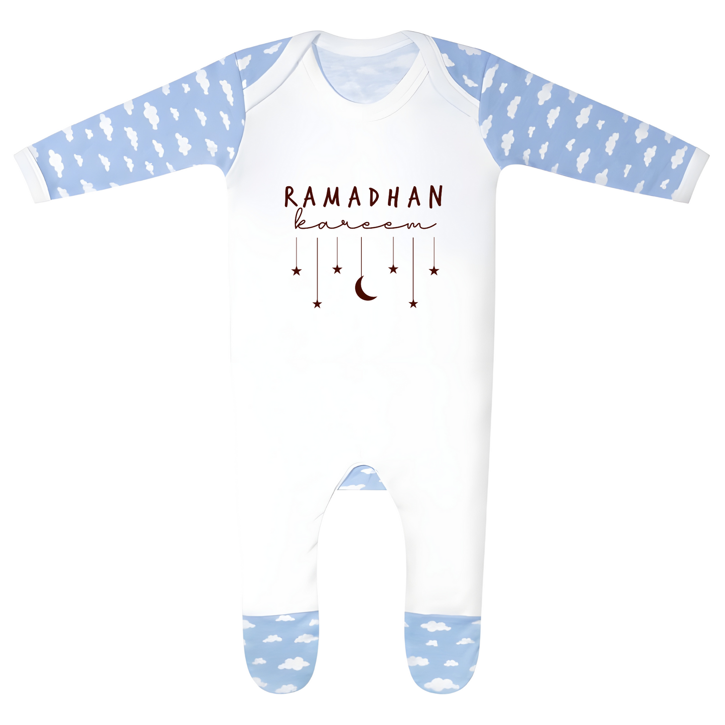 Classic Baby Cloud Sleepsuit - Ramadan Star
