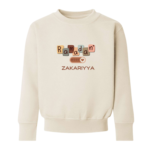 Personalised Ramadan Baby & Kids Sweatshirt - Ramadan Mode