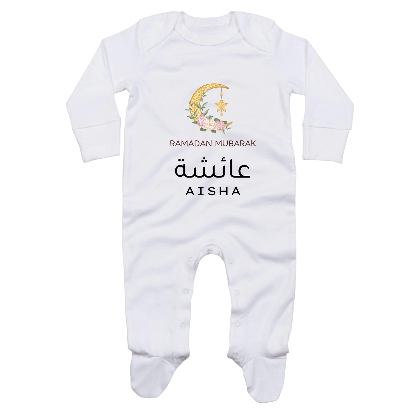 Classic Baby Onesie - Ramadan Floral Moon
