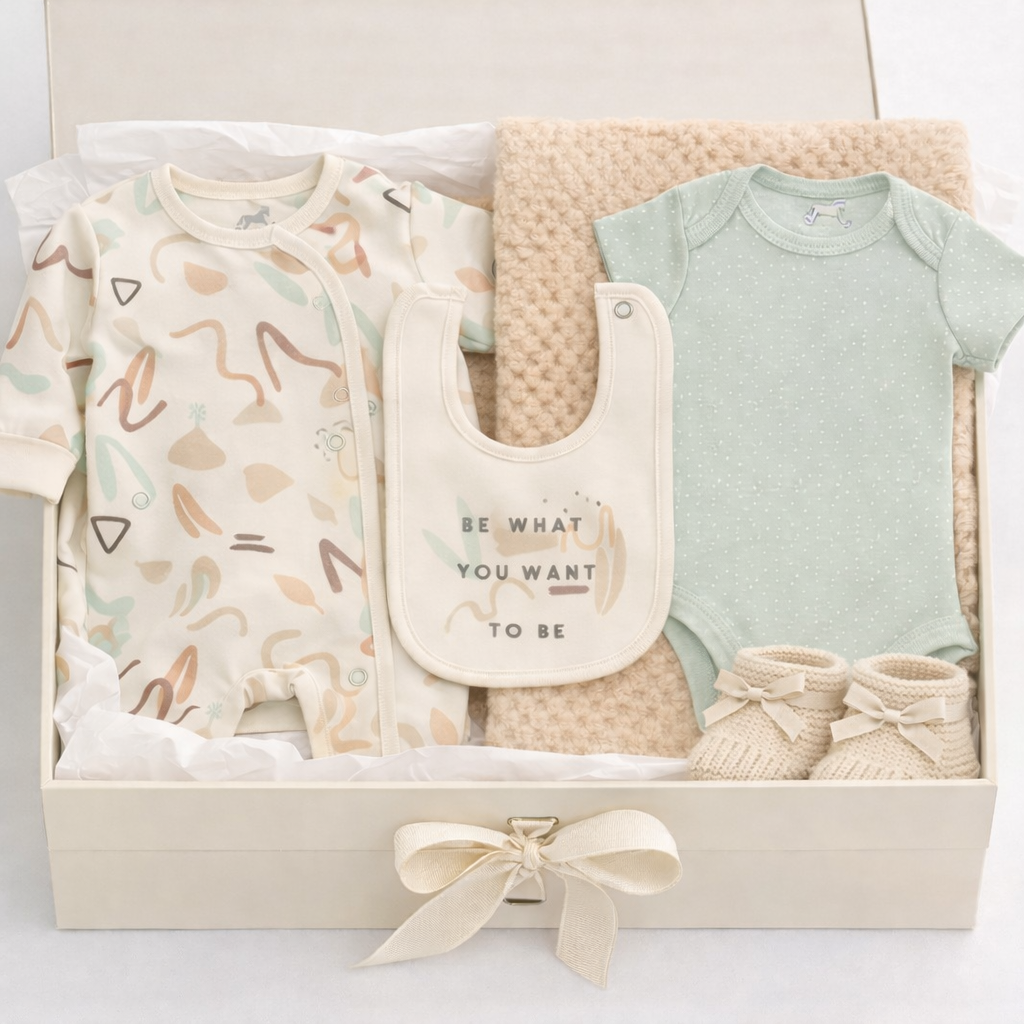 Baby Neutral Be What You Want To Be - 5 Piece Gift Set