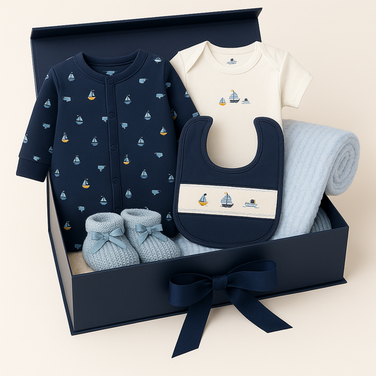 Baby Boys Sailor 5 Piece Gift Set