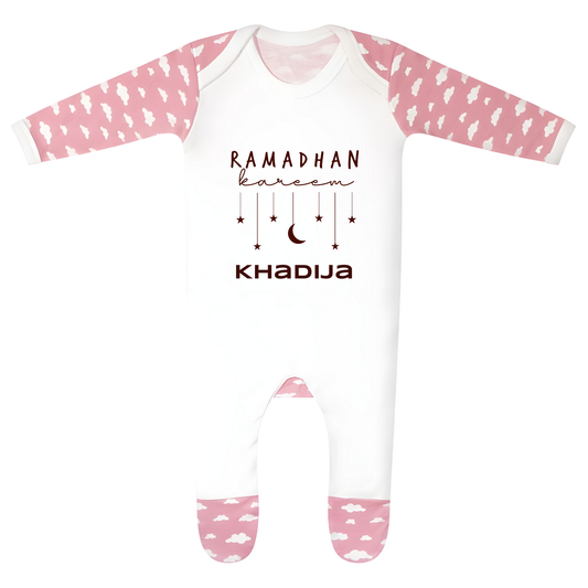 Classic Baby Cloud Sleepsuit - Ramadan Star