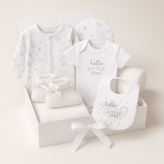 Baby Neutral Hello Little One 7 Piece Gift Set