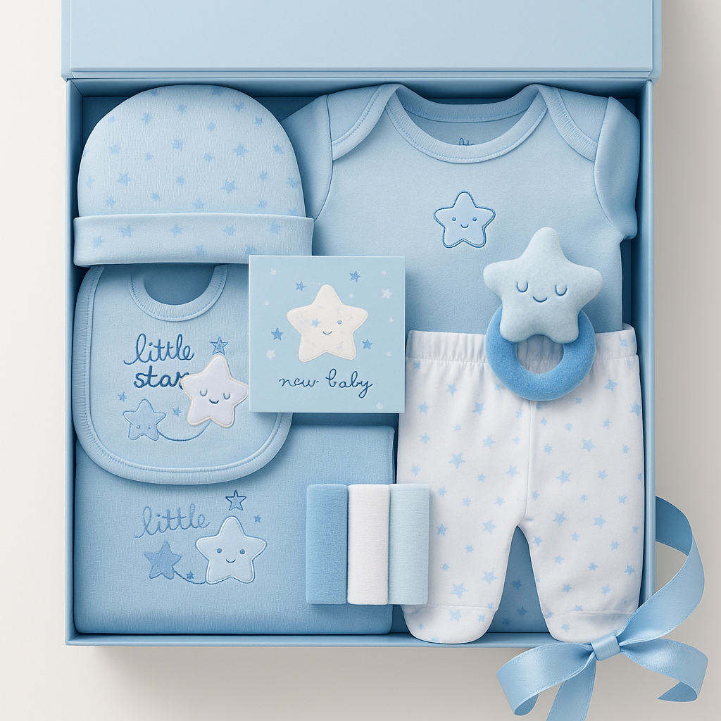 Baby Boys Star 9 Piece Gift Set