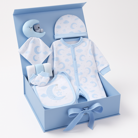 Baby Boys Moon 6 Piece Gift Set