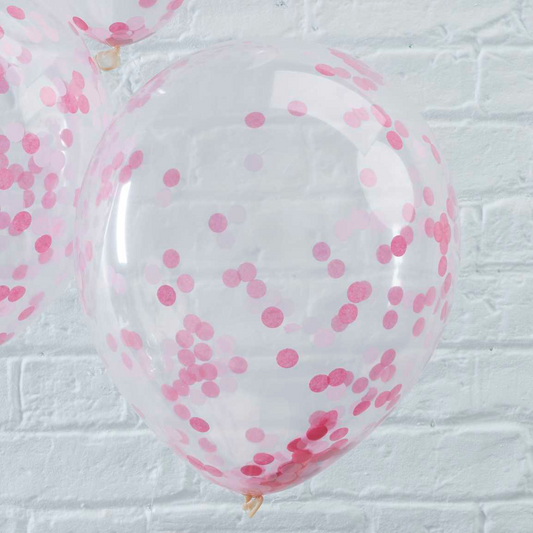 Pink Confetti Balloons