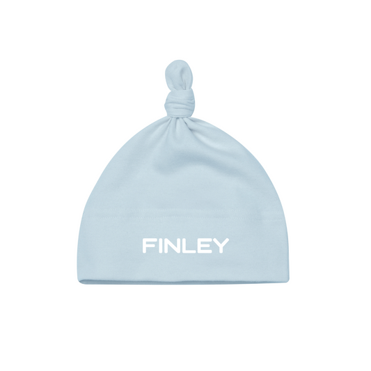 Personalised Organic Baby Knot Hat