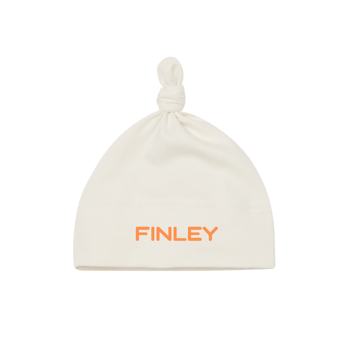 Personalised Organic Baby Knot Hat