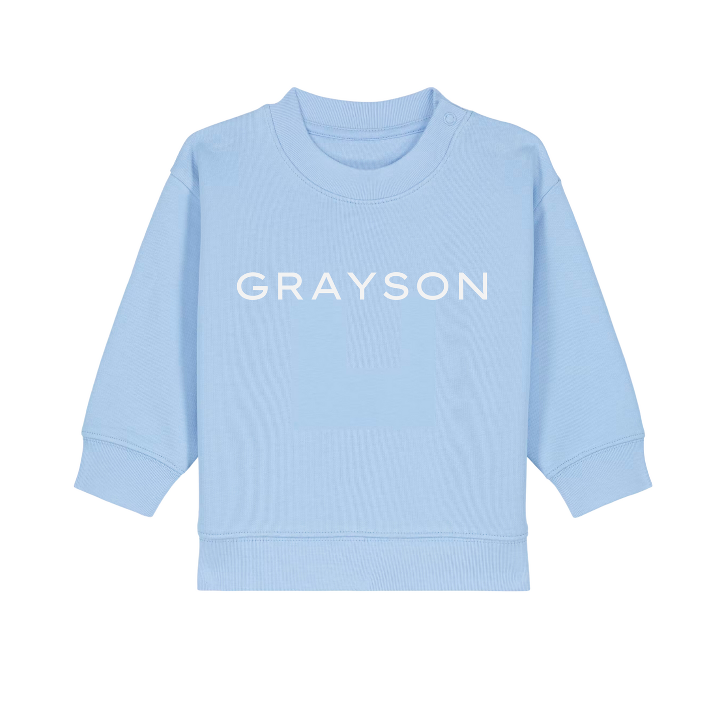 Personalised GOTS Organic Baby Sweatshirt