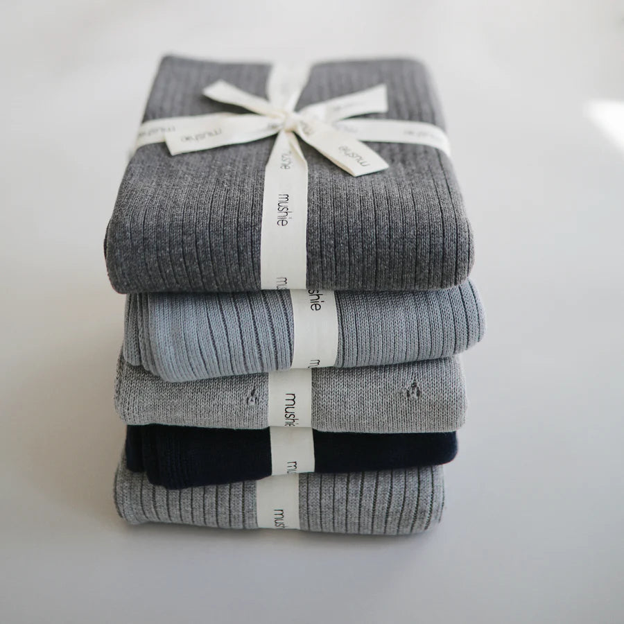 Mushie Organic Knitted Baby Blanket
