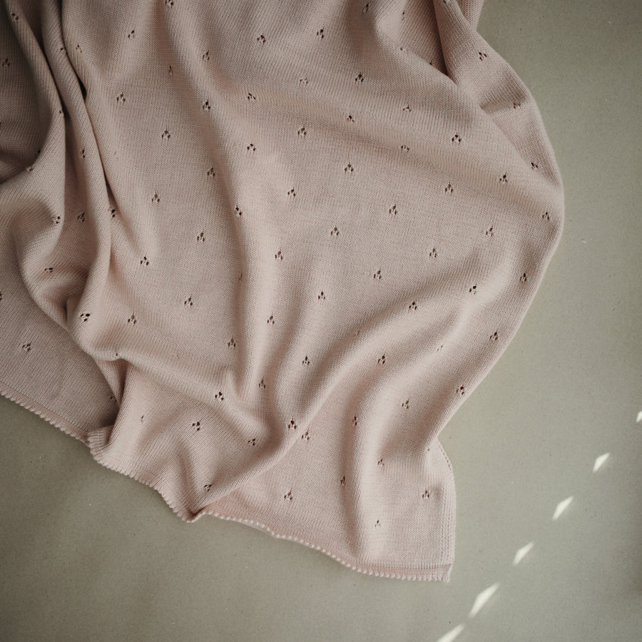 Mushie Organic Knitted Baby Blanket
