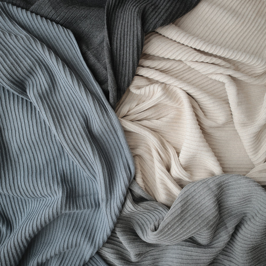 Mushie Organic Knitted Baby Blanket
