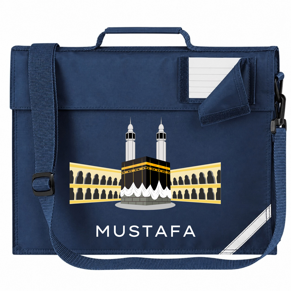 Personalised Madressah Book Bag with Strap - Kaaba