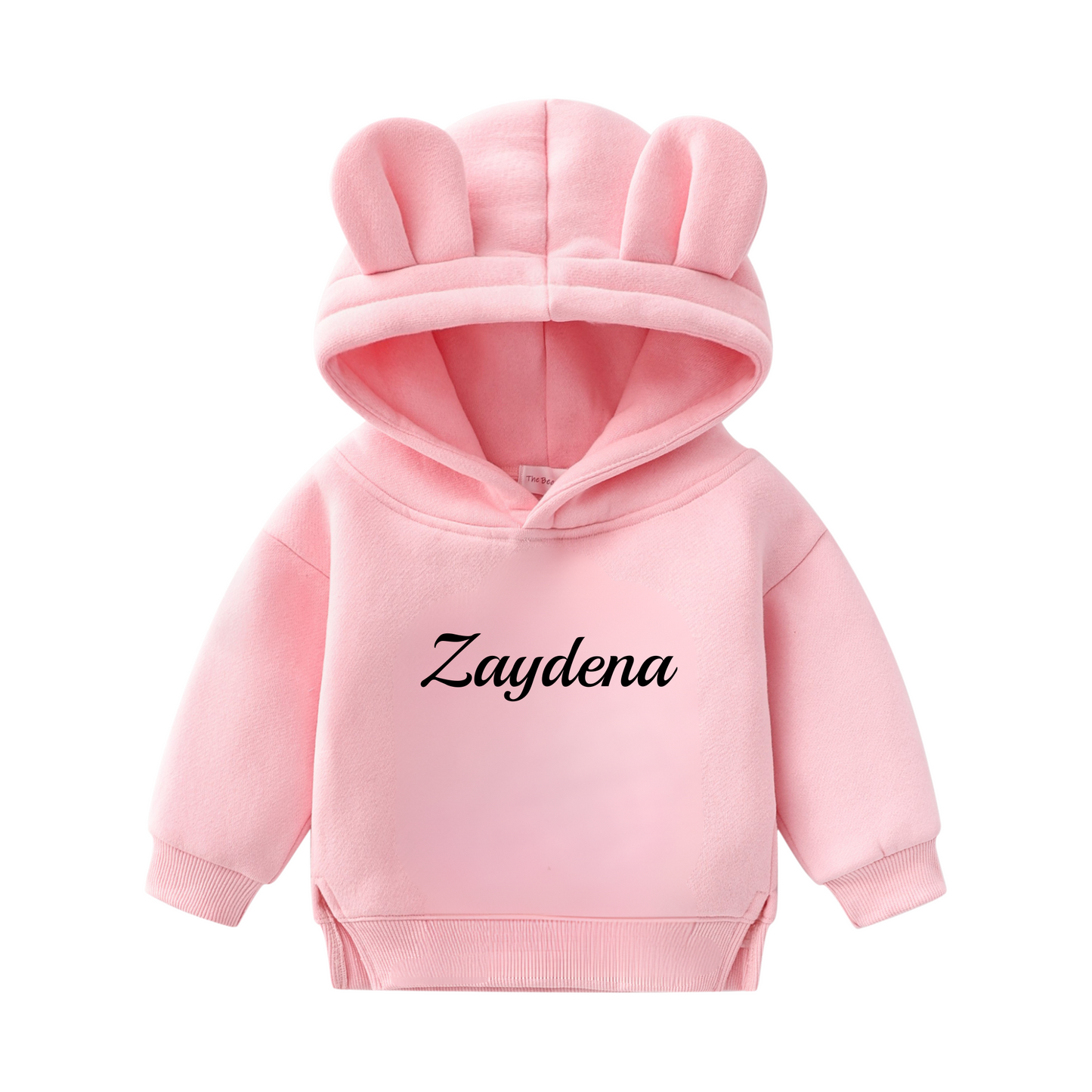 Personalised Baby & Kids Bear Ear Hoodie
