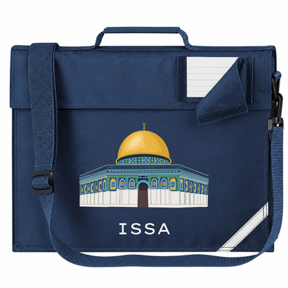 Personalised Madressah Book Bag with Strap - Dome of the Rock
