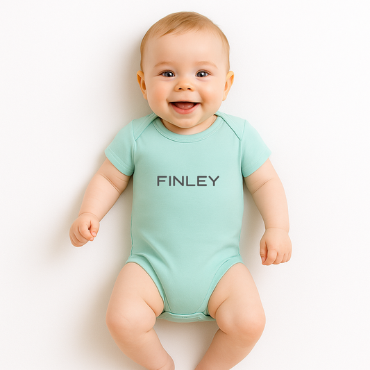 Personalised GOTS Organic Baby Bodysuit