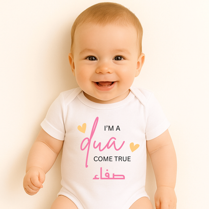 Personalised Baby Girls Bodysuit - Dua Come True