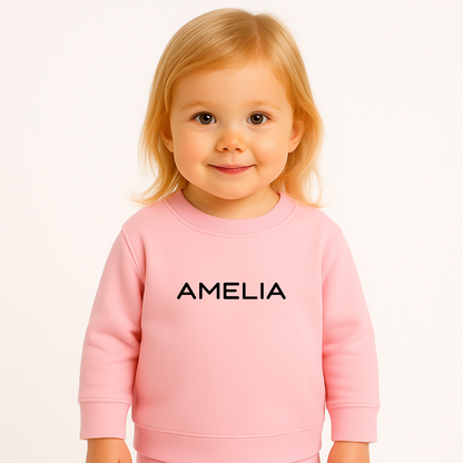 Personalised GOTS Organic Baby Sweatshirt