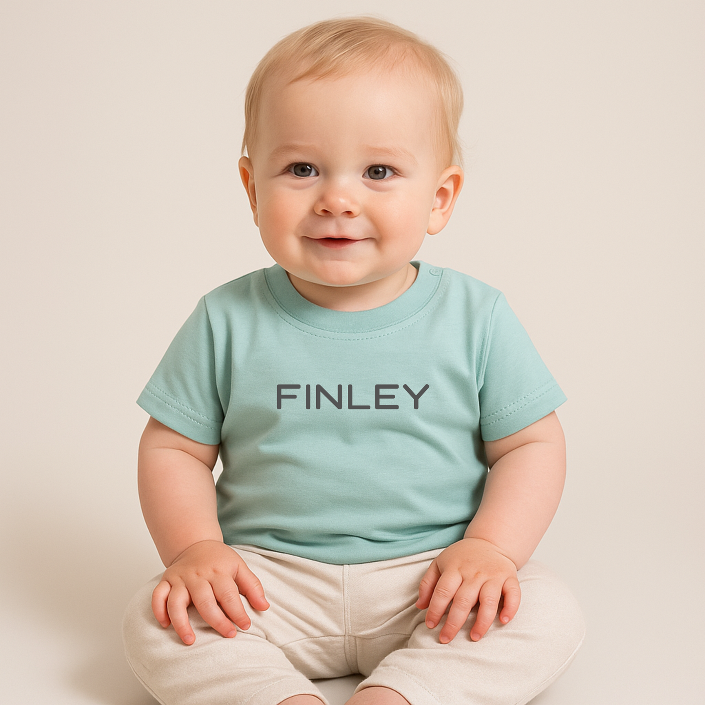 Personalised GOTS Organic Baby T-Shirt