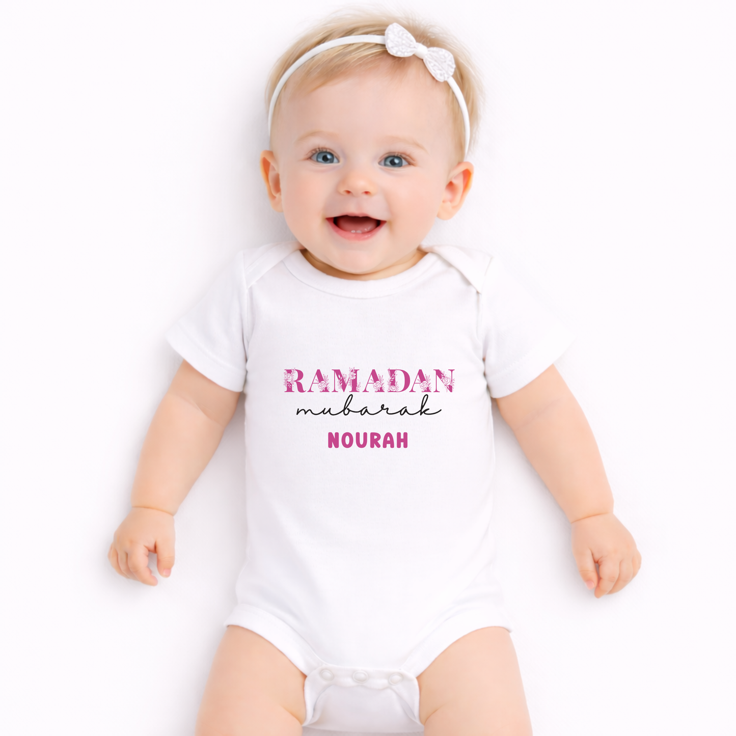 Personalised Baby Bodysuit - Ramadan Bloom