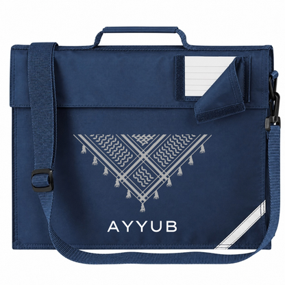Personalised Madressah Book Bag with Strap - Keffiyeh