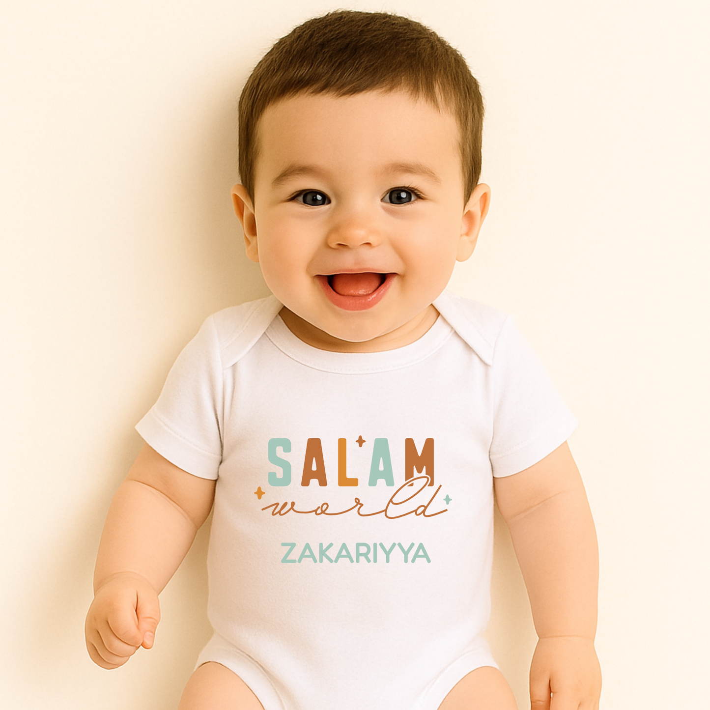 Personalised Baby Bodysuit - Salam World