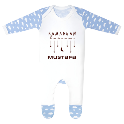 Classic Baby Cloud Sleepsuit - Ramadan Star