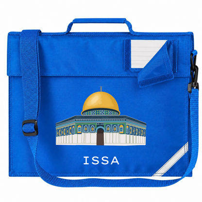 Personalised Madressah Book Bag with Strap - Dome of the Rock