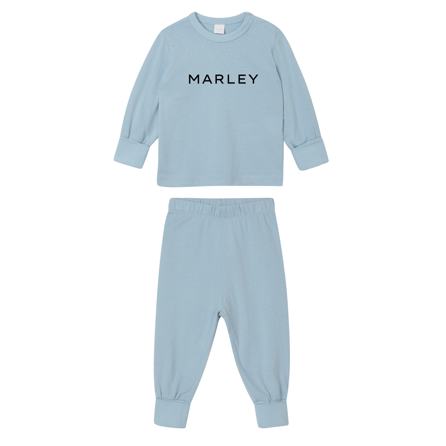 Personalised Organic Baby Pyjama Set