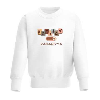 Personalised Ramadan Baby & Kids Sweatshirt - Ramadan Mode
