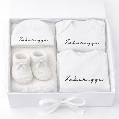 Personalised Baby Boys 5 Piece Gift Set