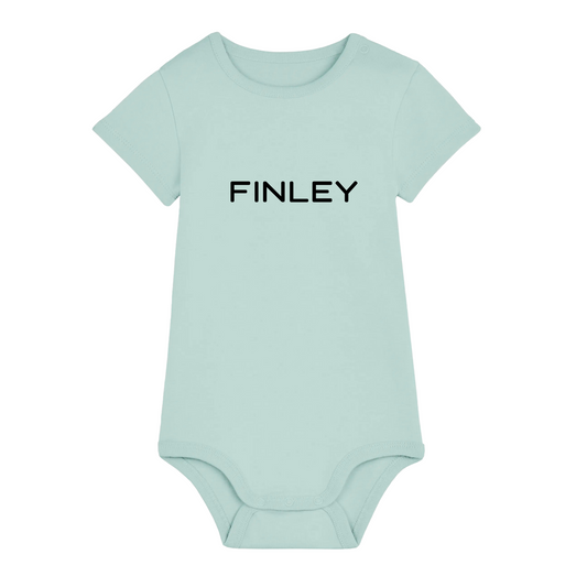 Personalised GOTS Organic Baby Bodysuit
