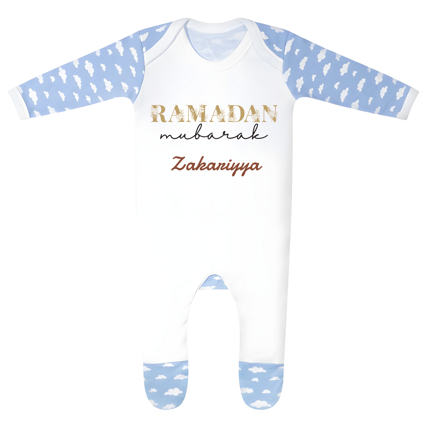 Classic Baby Cloud Sleepsuit - Ramadan Bloom