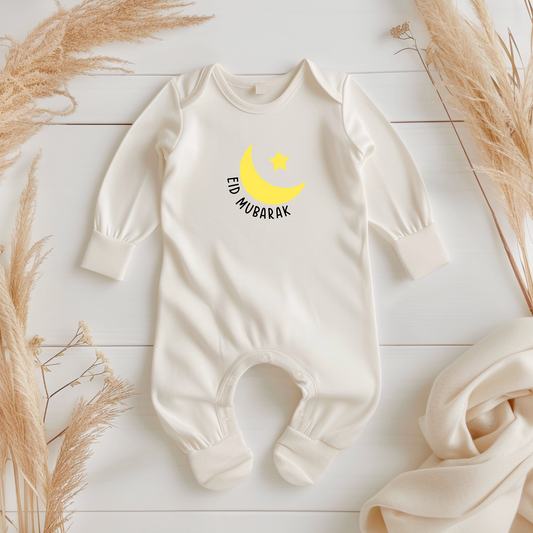 Baby Organic Sleepsuit - Crescent Glow