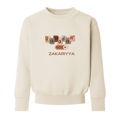 Personalised Ramadan Baby & Kids Sweatshirt - Ramadan Mode