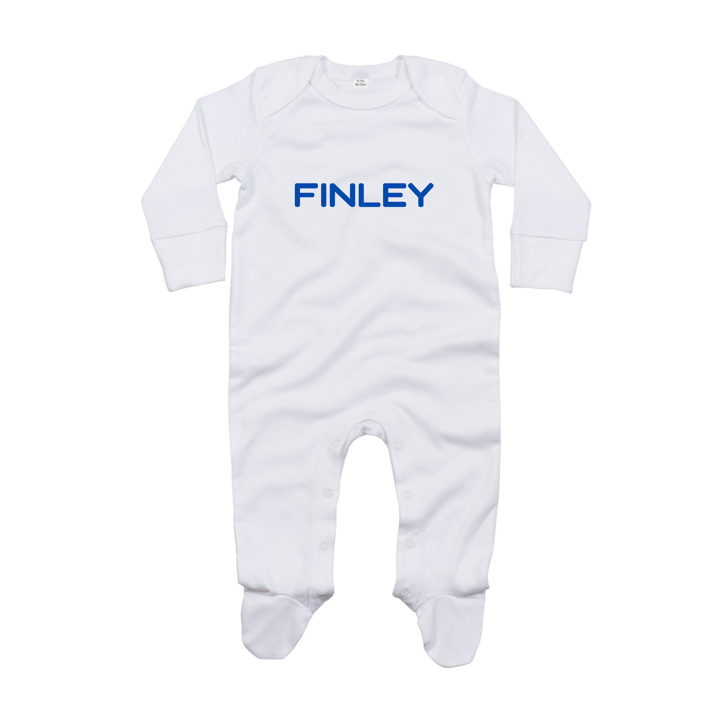 Personalised Organic Baby Sleepsuit