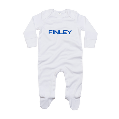 Personalised Organic Baby Sleepsuit