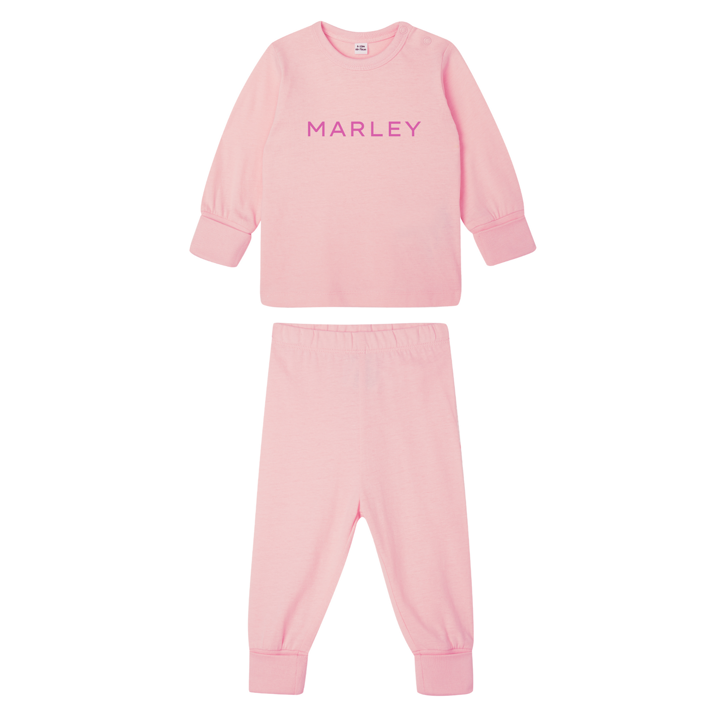Personalised Organic Baby Pyjama Set
