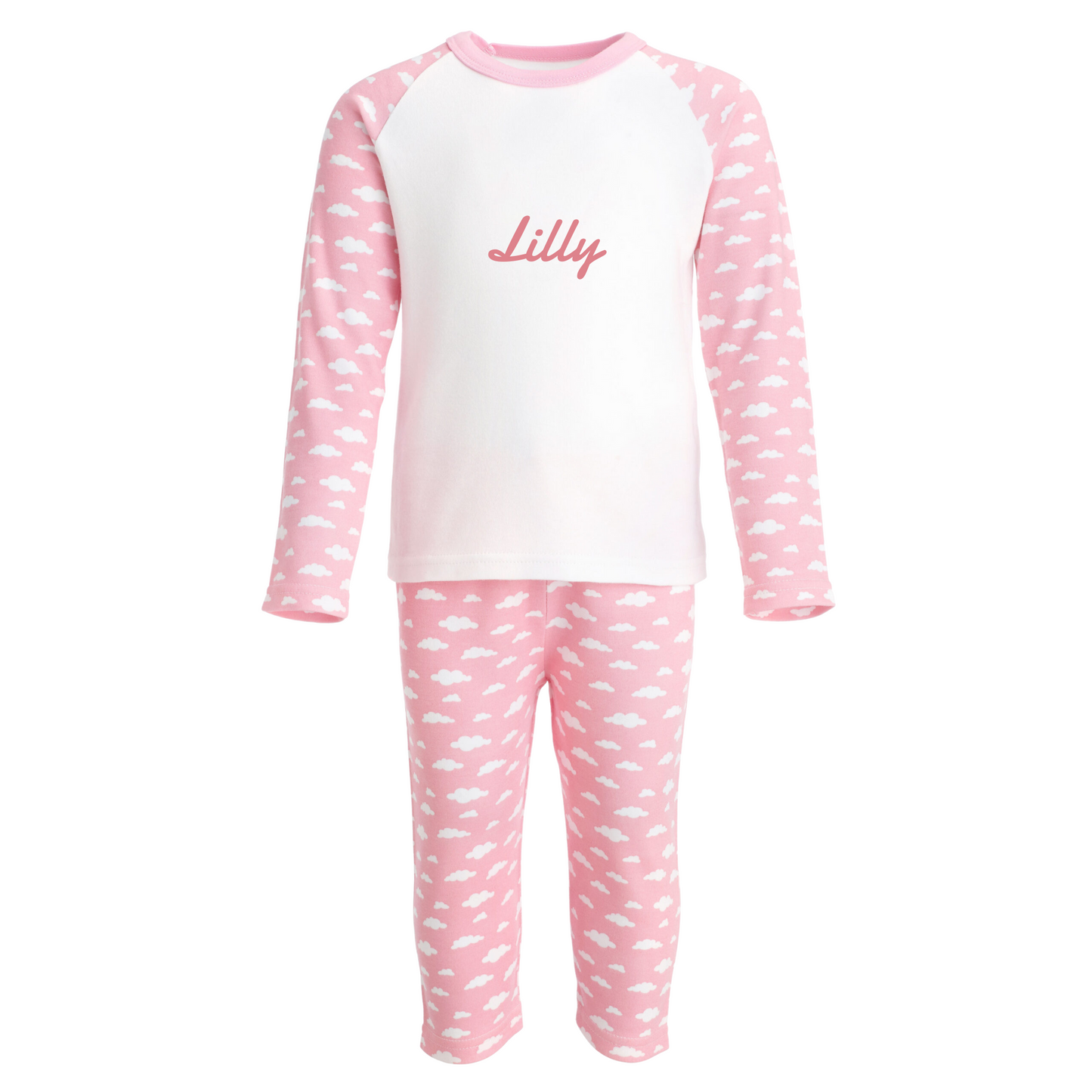 Personalised Baby & Kids Pyjamas - Cloud Print