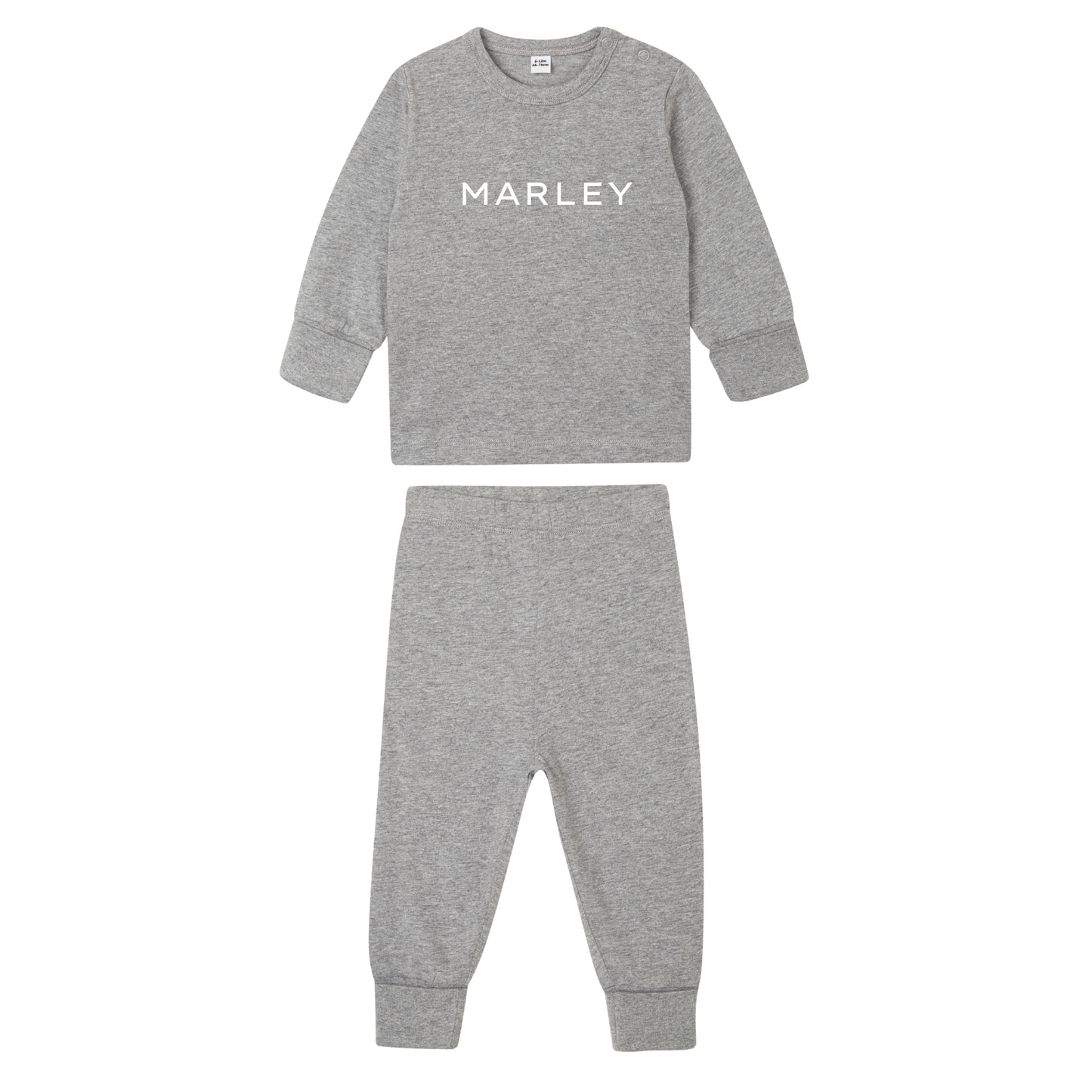 Personalised Organic Baby Pyjama Set