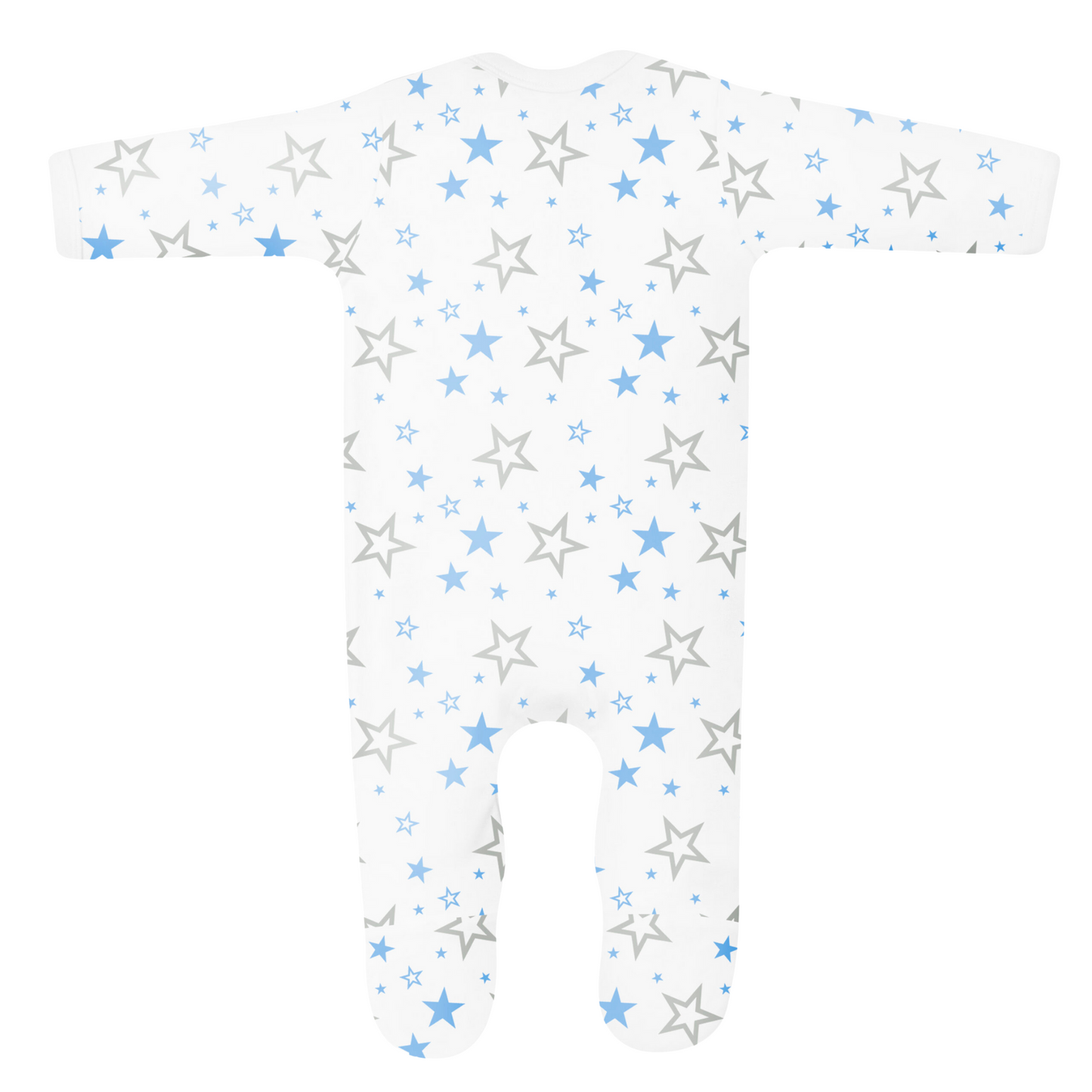 Personalised Baby Rompersuit – Star Print