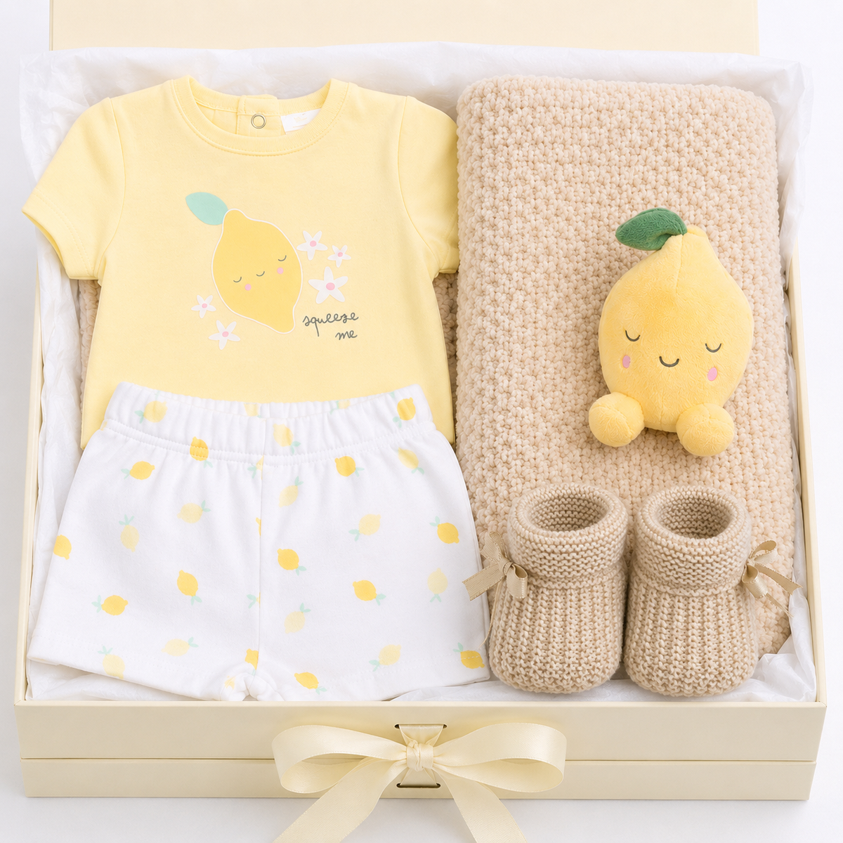 Baby Neutral Lemon 5 Piece Gift Set
