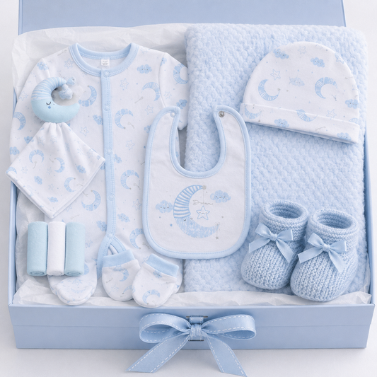 Baby Boys Moon 8 Piece Gift Set